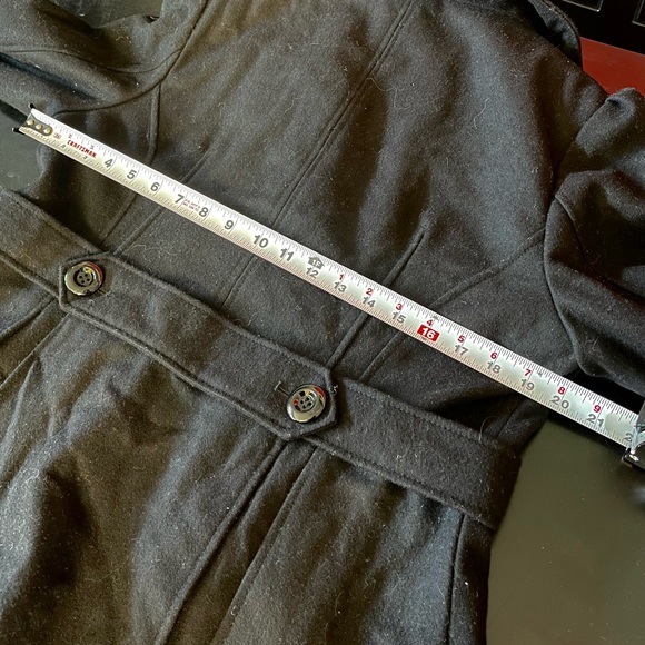 Guess Black Pea Coat XL - Picture 4 of 4